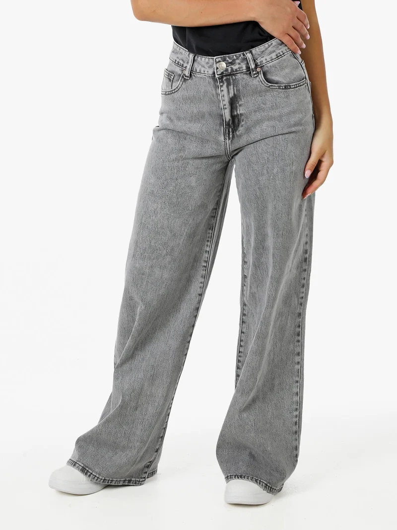 Jeans donna baggy - grigio