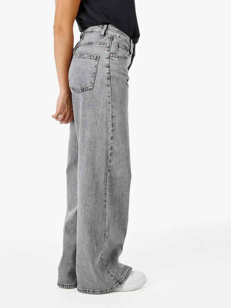 Jeans donna baggy - grigio