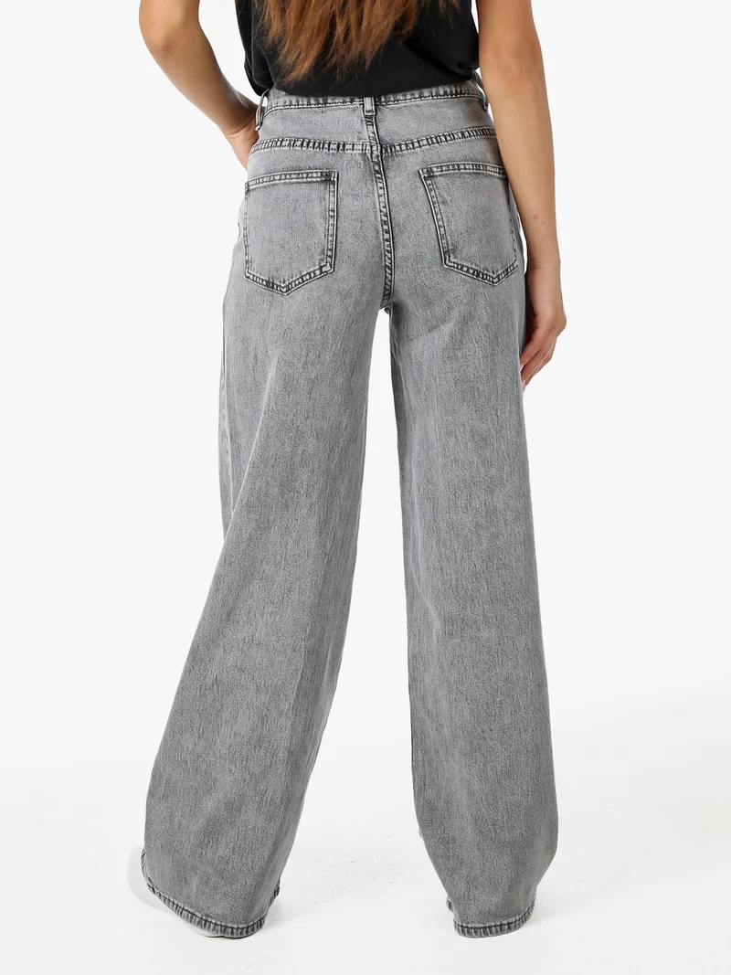 Jeans donna baggy - grigio