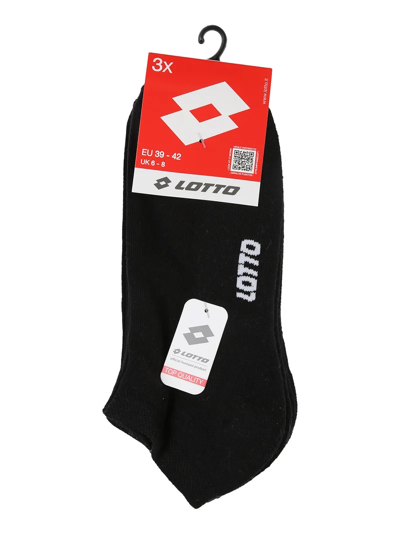 Confezione da 3 paia di salvapiede unisex - nero