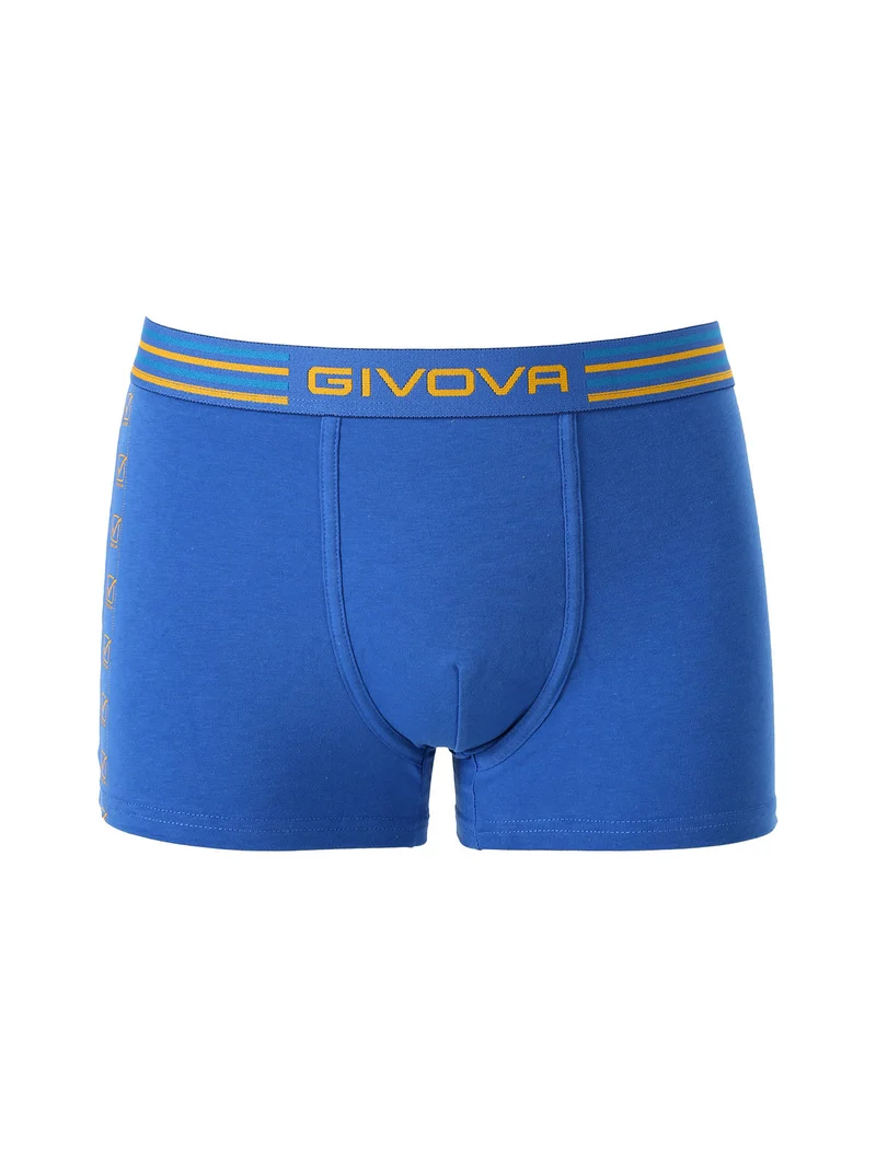 Boxer da uomo in cotone stretch - blu
