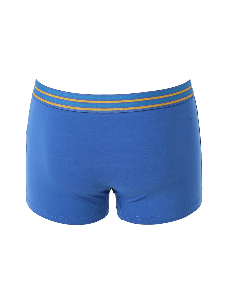 Boxer da uomo in cotone stretch - blu