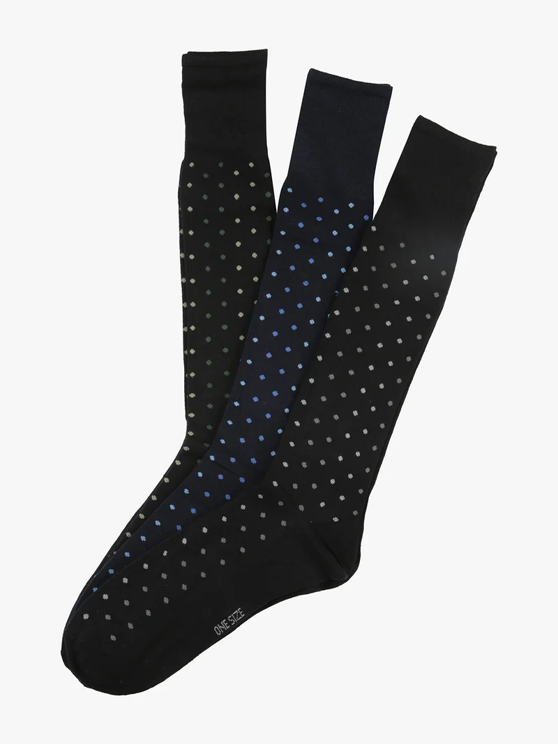 Confezione da 3 paia di calze lunghe uomo - blu