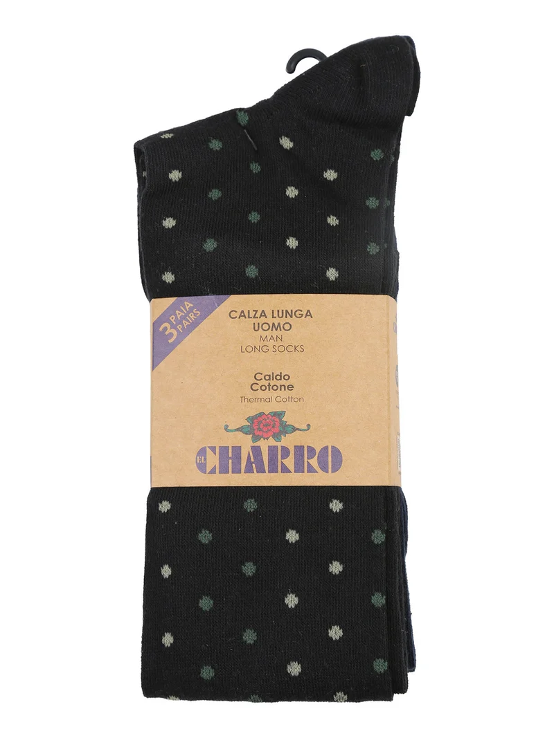 Confezione da 3 paia di calze lunghe uomo - blu
