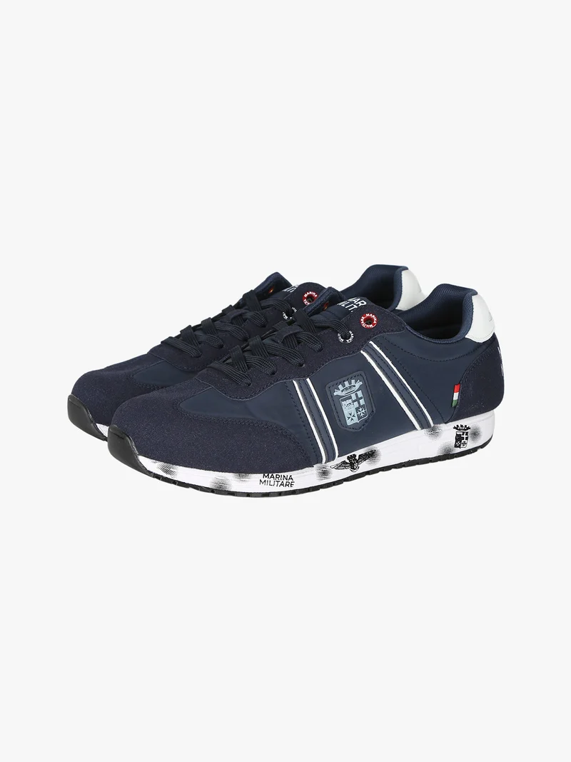 Sneakers da uomo stringate - blu scuro