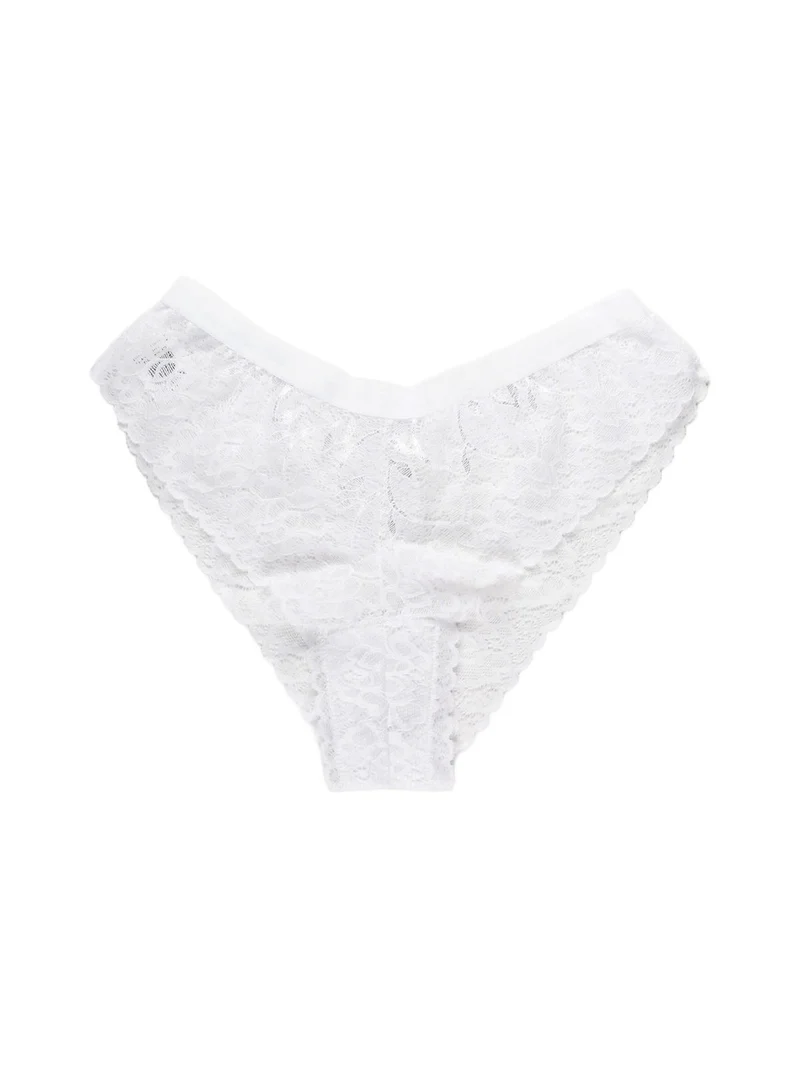 Slip in pizzo - bianco