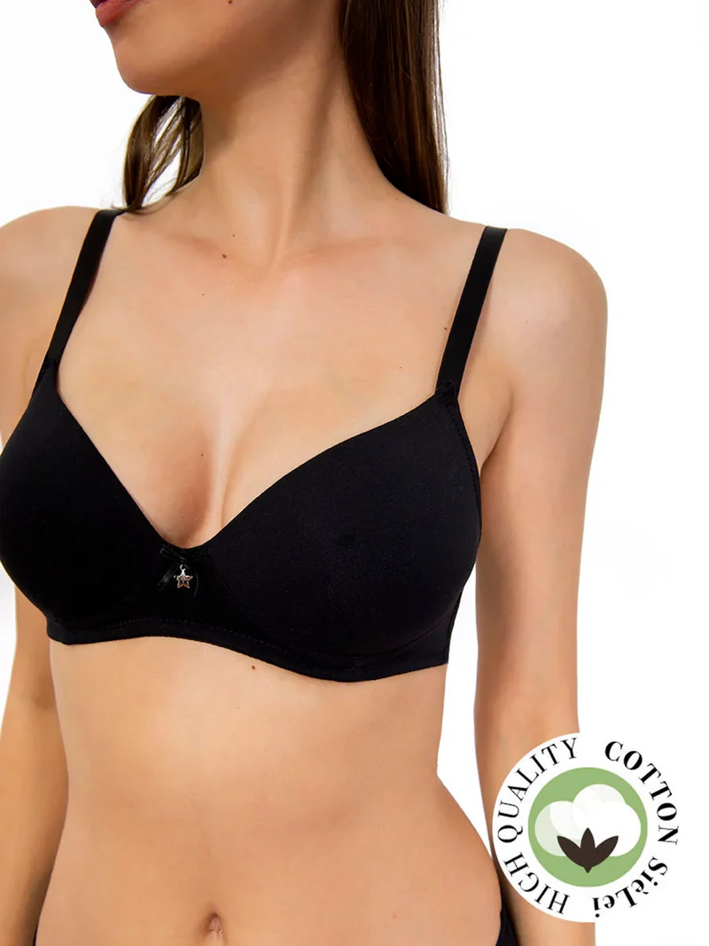 Reggiseno push up con coppe graduate 1456 - nero