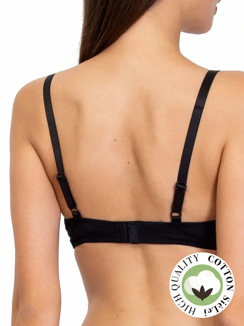 Reggiseno push up con coppe graduate 1456 - nero