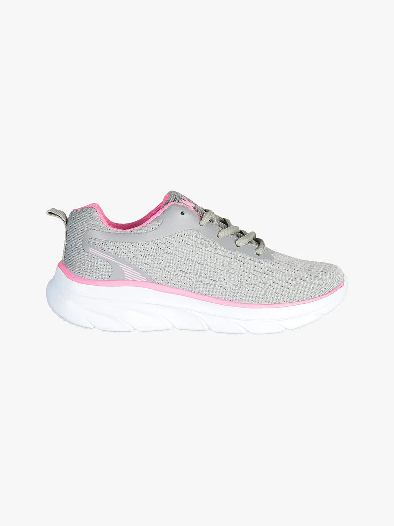 Sneakers sportive da donna in tessuto - grigio