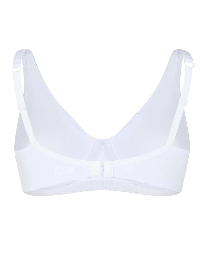 Reggiseno sfoderato in cotone con ferretto COPPA B S335 - bianco