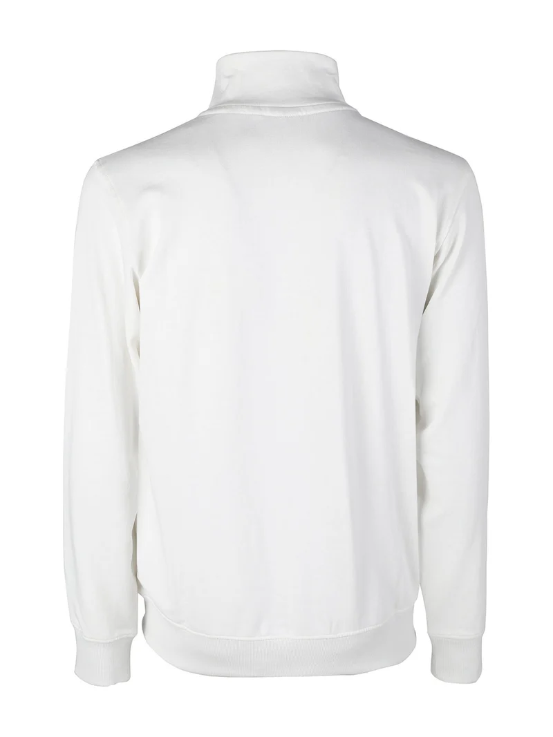 Felpa da uomo full zip - bianco