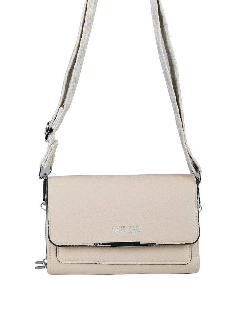 Borsa portafoglio con tracolla - beige