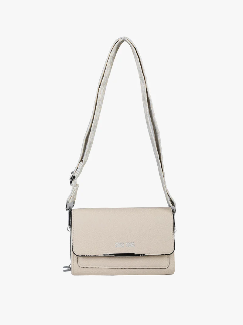 Borsa portafoglio con tracolla - beige