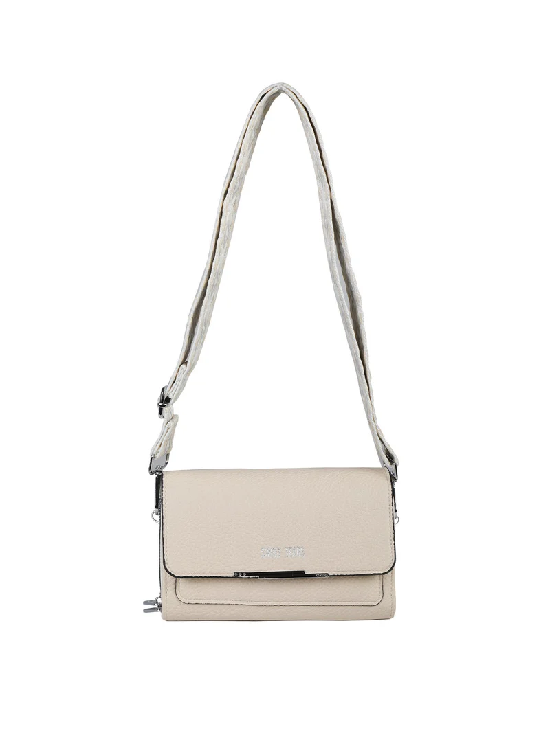 Borsa portafoglio con tracolla - beige