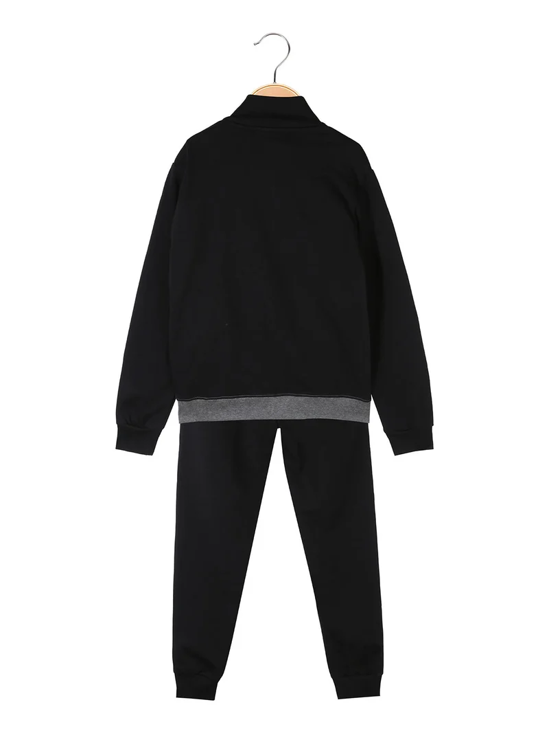 Completo tuta 2 pezzi da bambino con zip - verde chiaro