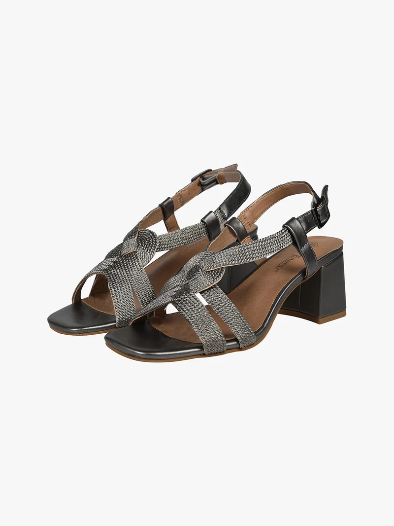 Sandali donna con tacco - grigio