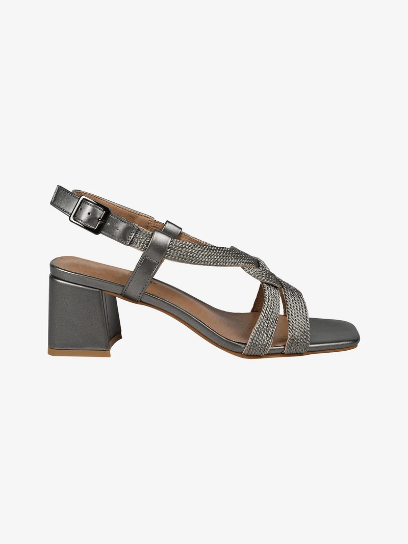 Sandali donna con tacco - grigio