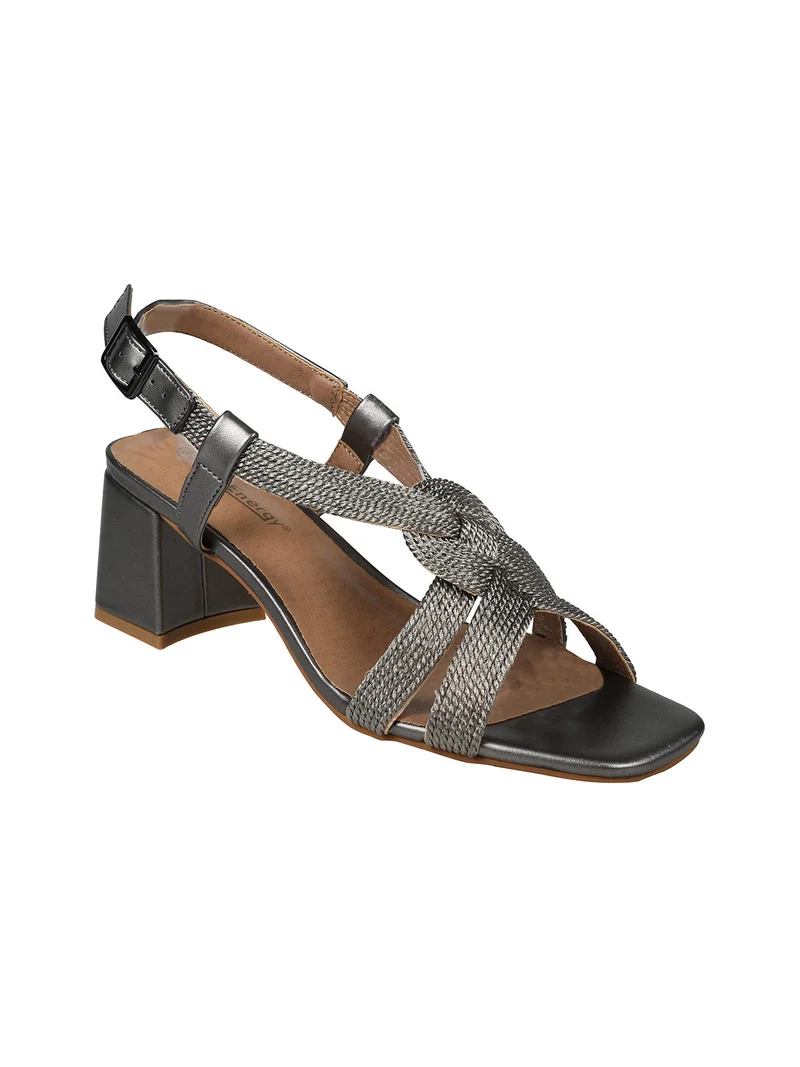 Sandali donna con tacco - grigio