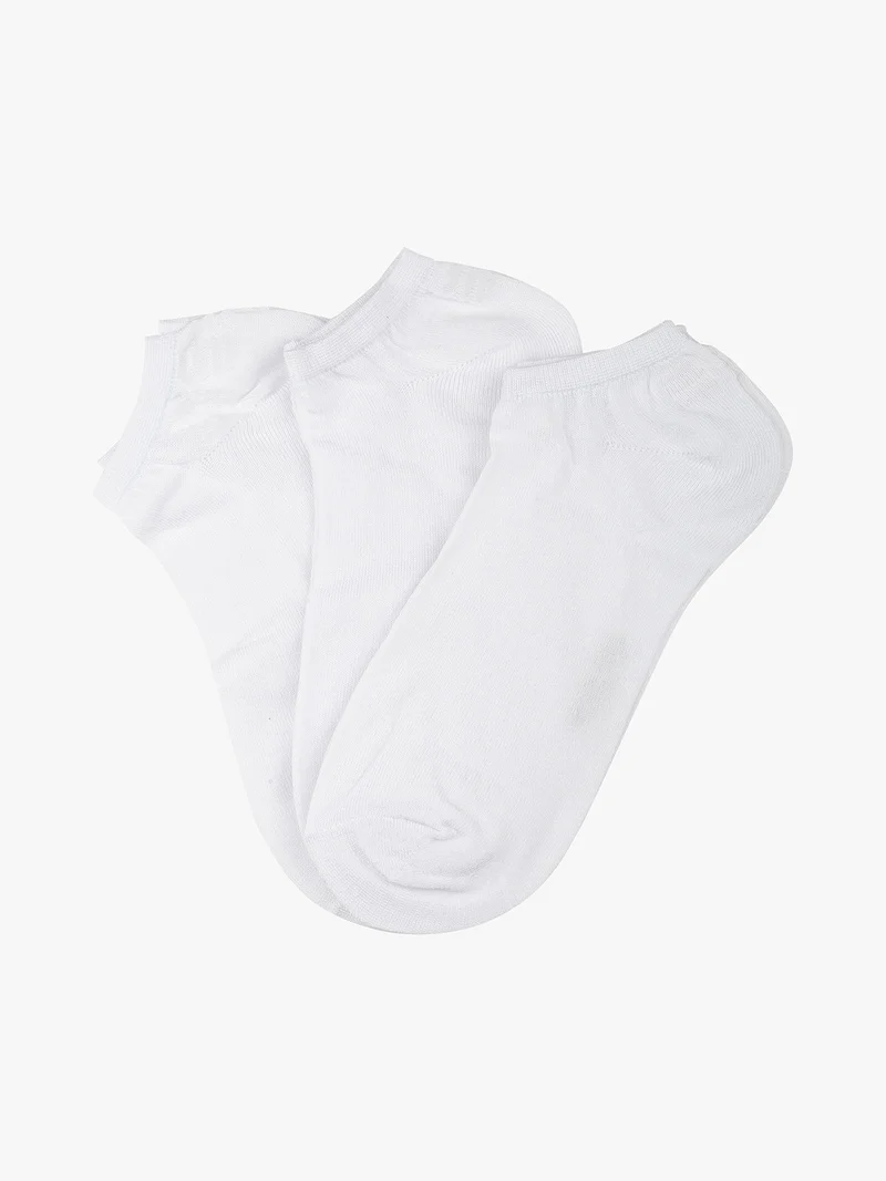 Confezione da 3 paia di pariscarpa da donna - bianco