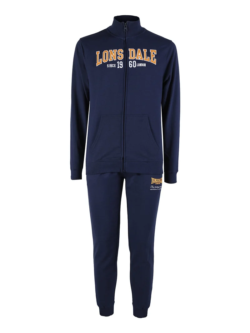 Tuta da uomo 2 pezzi con zip intera - blu scuro