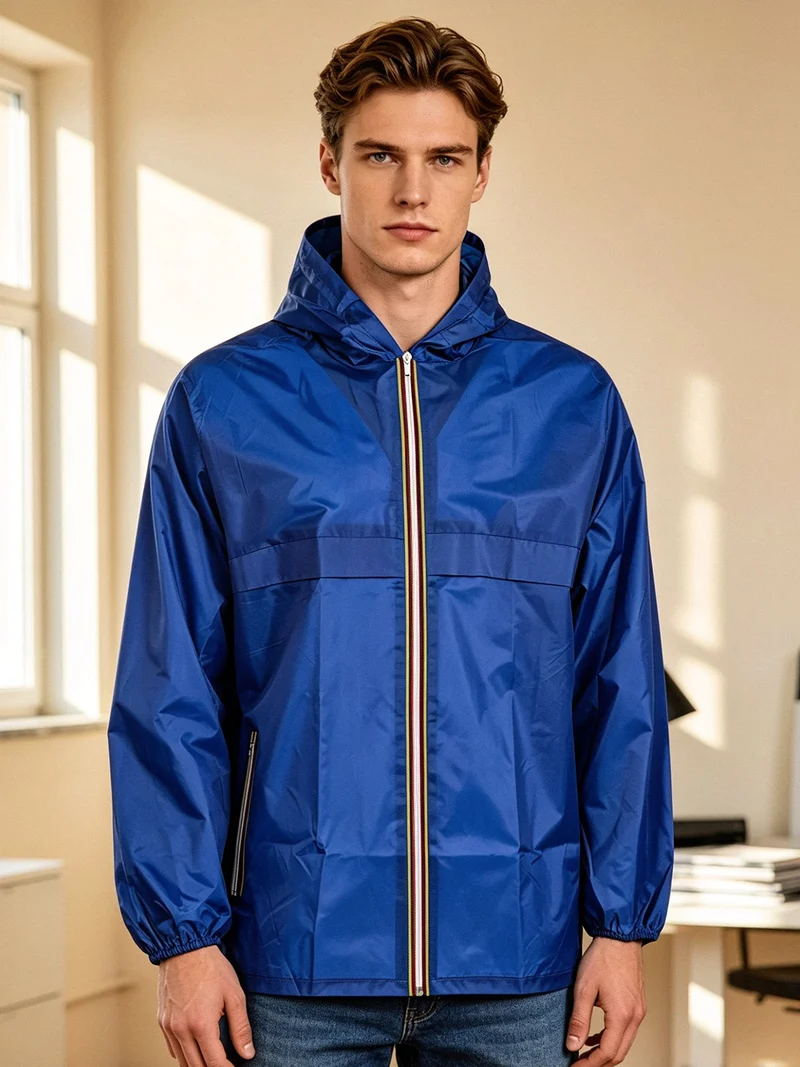 Giacca con cappuccio - blu