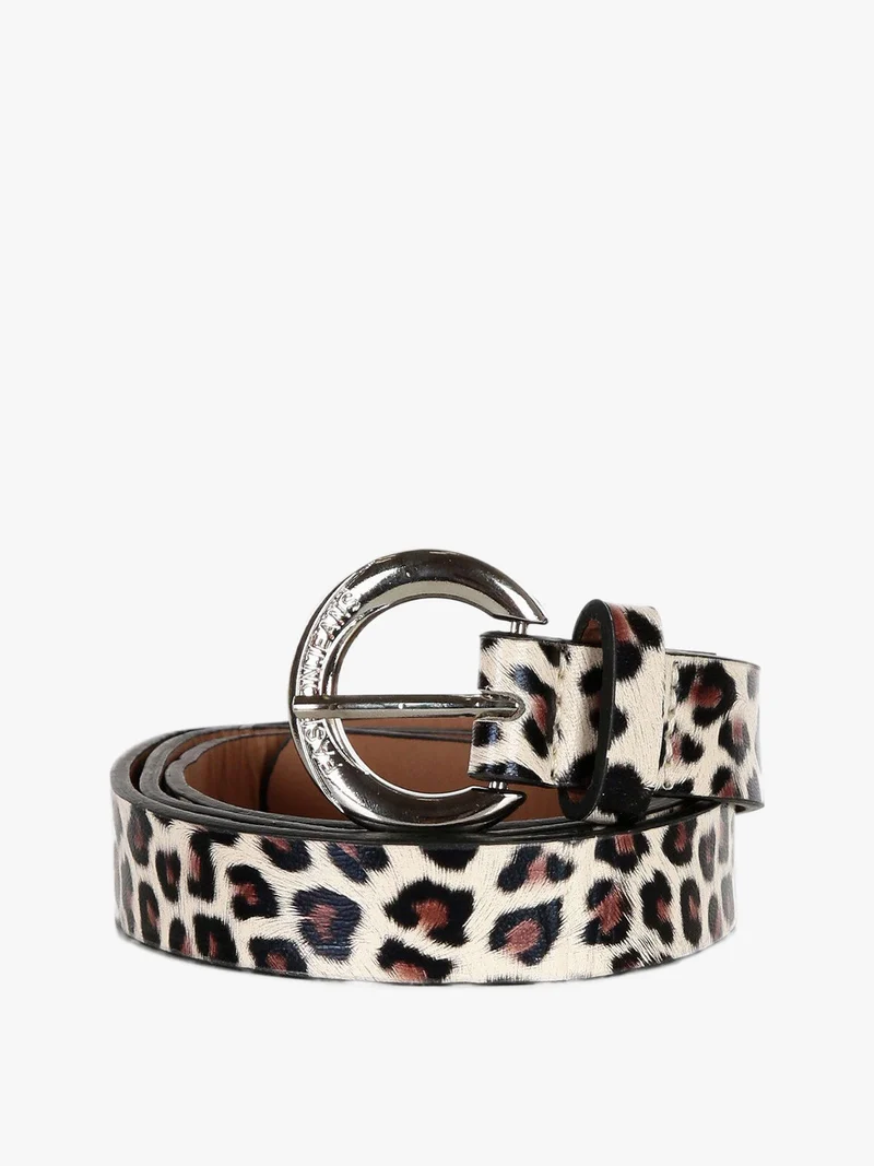 Cintura con fantasia animalier - multicolore