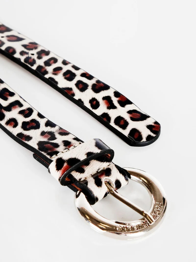 Cintura con fantasia animalier - multicolore