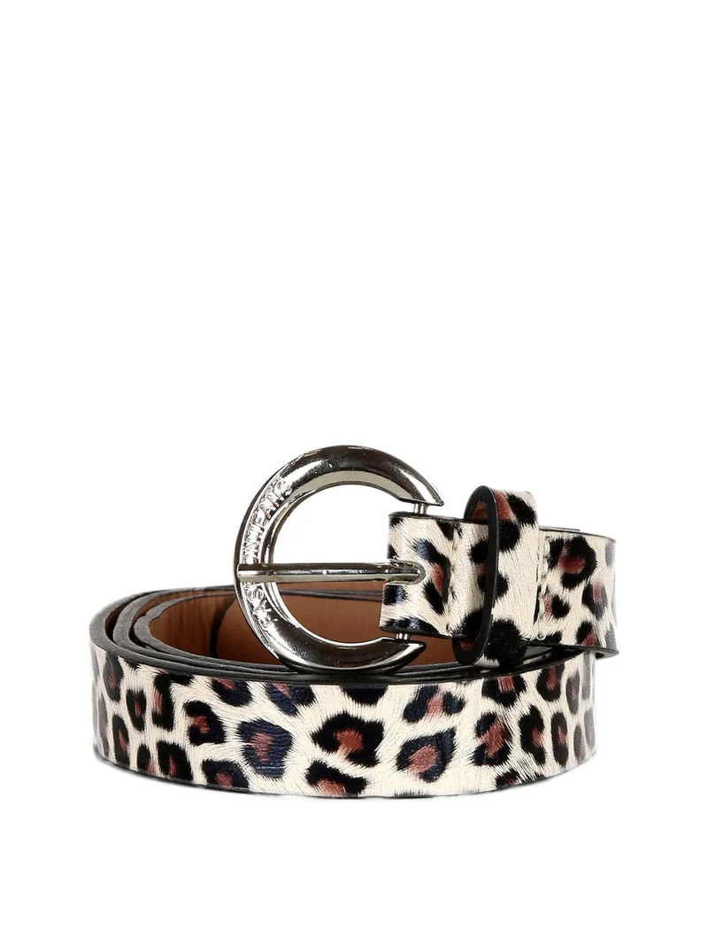 Cintura con fantasia animalier - multicolore