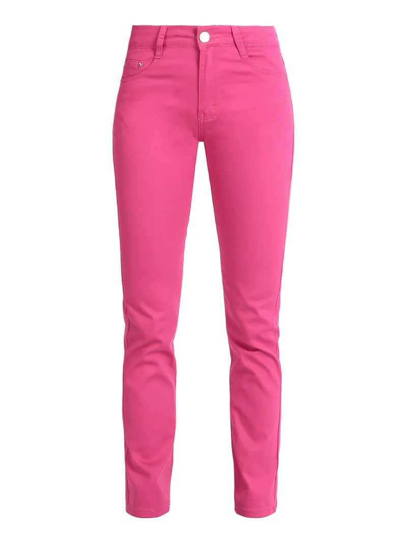 Pantaloni donna modello regular - fucsia