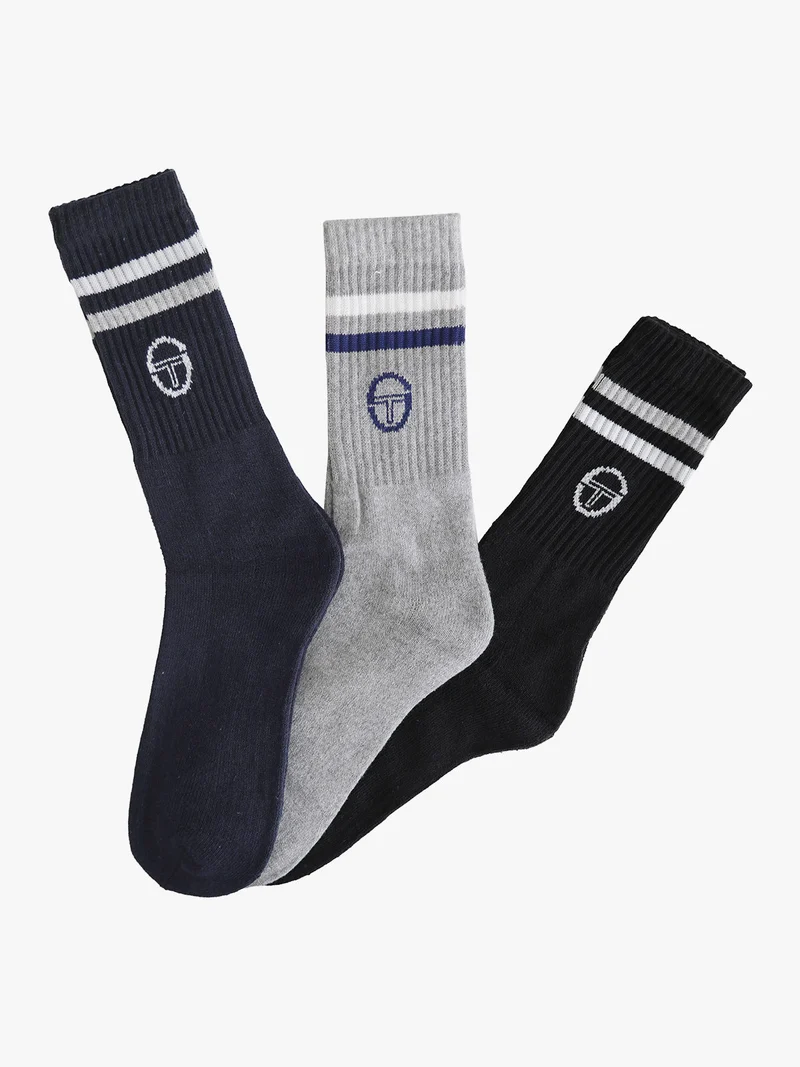 3 Paia di calze uomo tennis - grigio