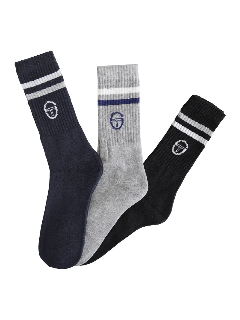 3 Paia di calze uomo tennis - grigio