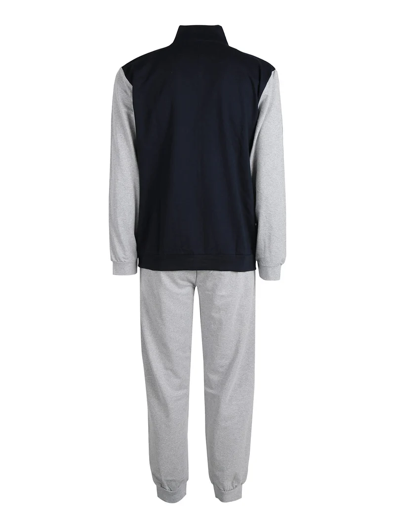 Completo tuta da uomo 2 pezzi con zip - blu scuro