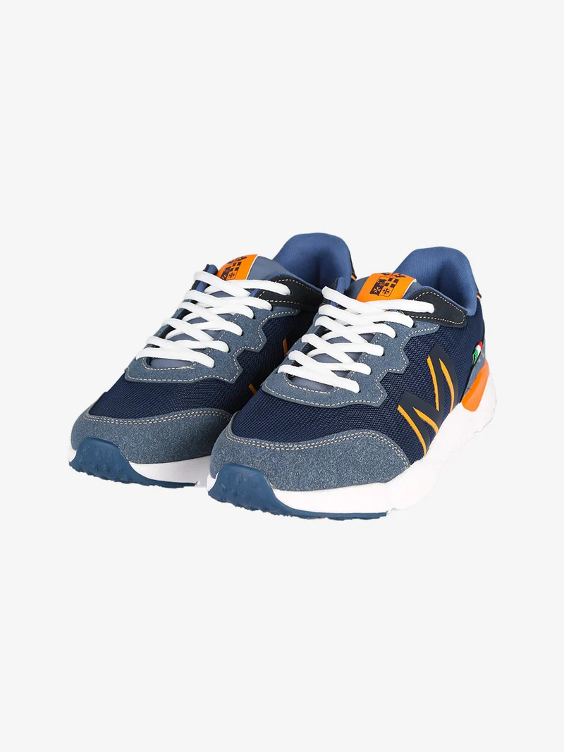 Sneakers da uomo stringate - blu scuro