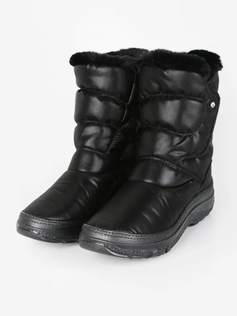 Stivali da neve donna con strappo - nero