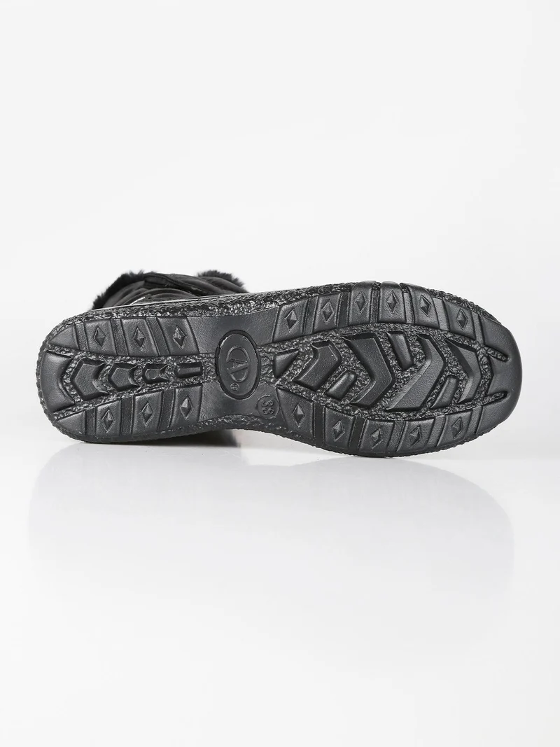 Stivali da neve donna con strappo - nero