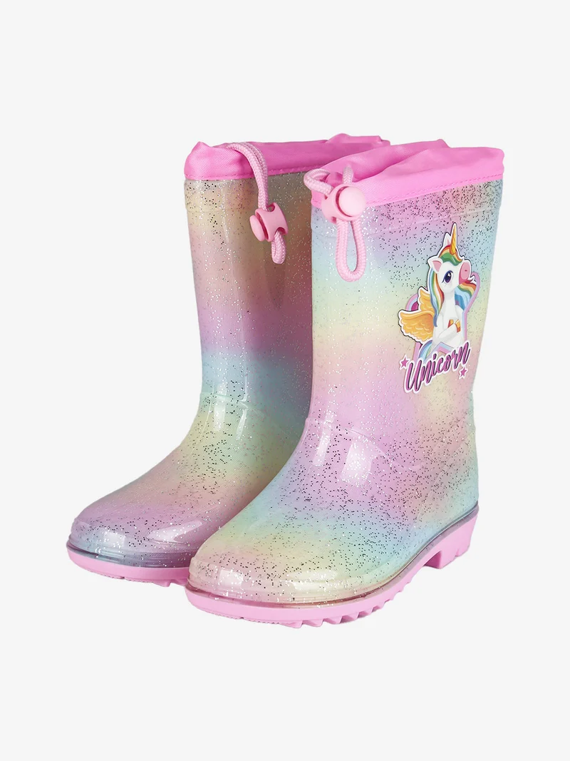 Stivaletti da pioggia bambina in gomma - rosa