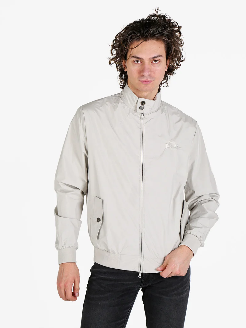 Giacca a vento leggera da uomo con zip - beige