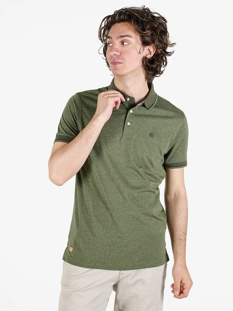 Be Board Polo uomo a maniche corte effetto rigato