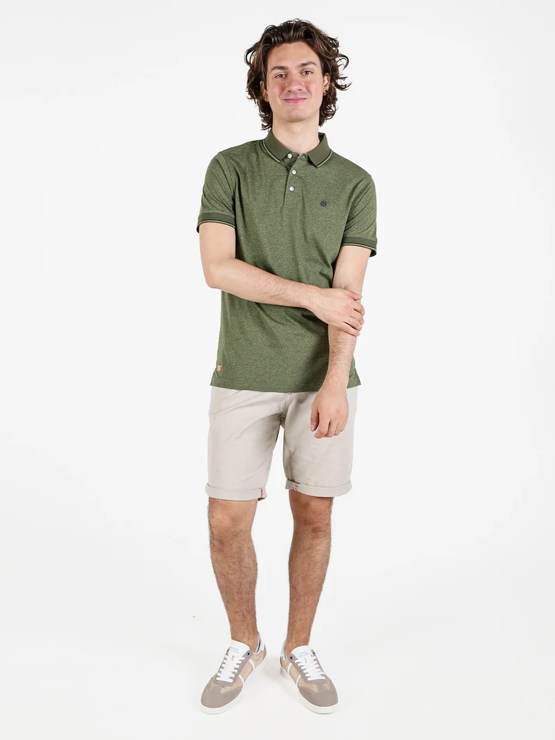 Be Board Polo uomo a maniche corte effetto rigato