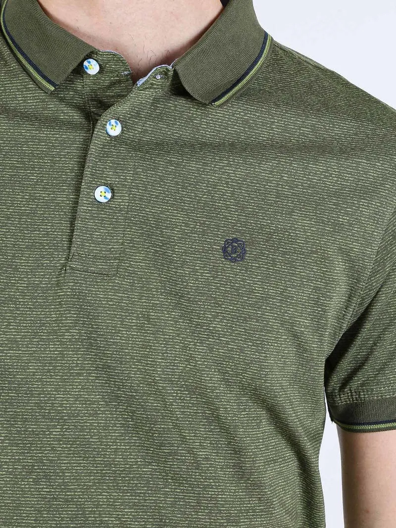 Be Board Polo uomo a maniche corte effetto rigato