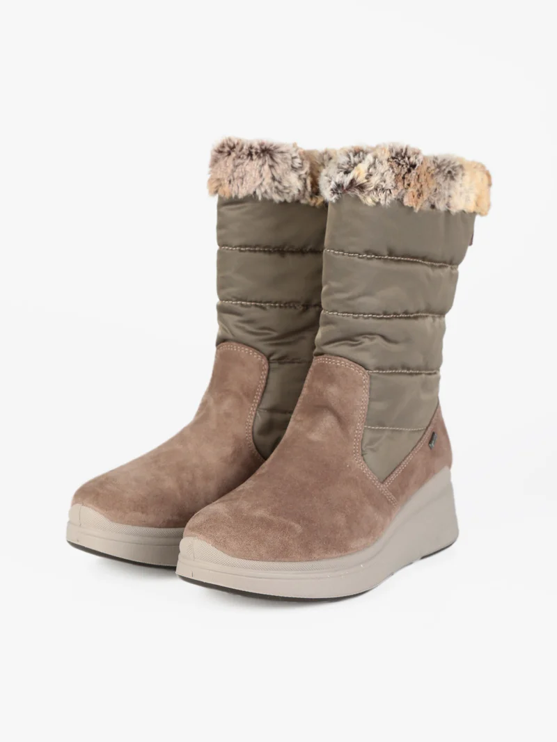 Stivaletti imbottiti donna - fango