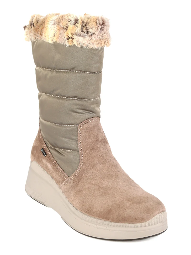 Stivaletti imbottiti donna - fango