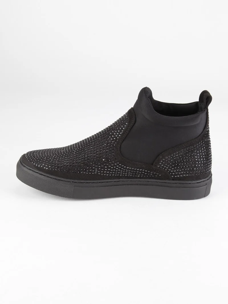 Scarpe con strass - nero