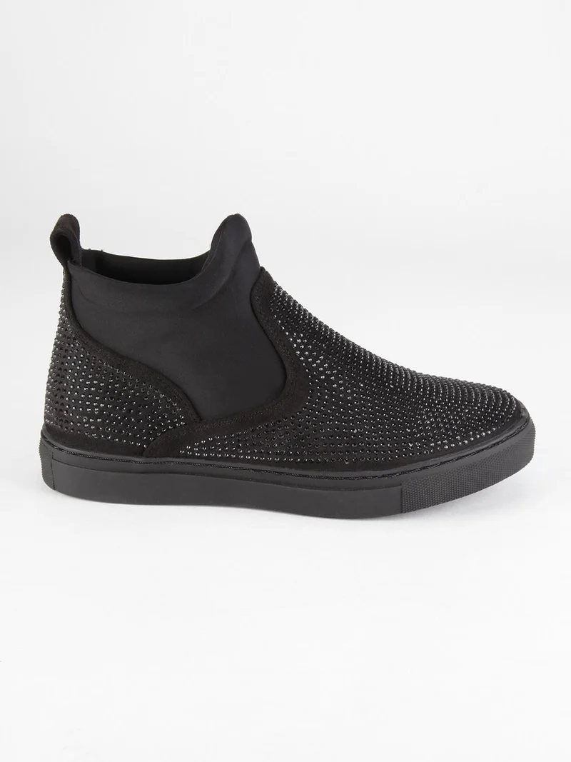 Scarpe con strass - nero