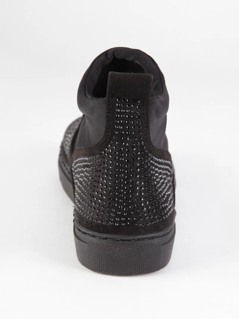 Scarpe con strass - nero
