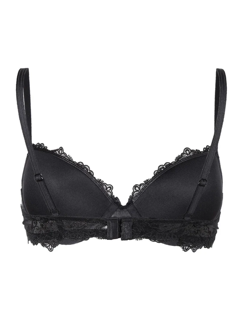 Reggiseno push up in pizzo con ferretto 1946 - nero
