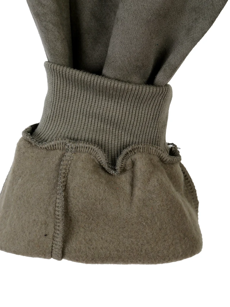 Pantaloni da ragazzo con tasconi e polsini - militare