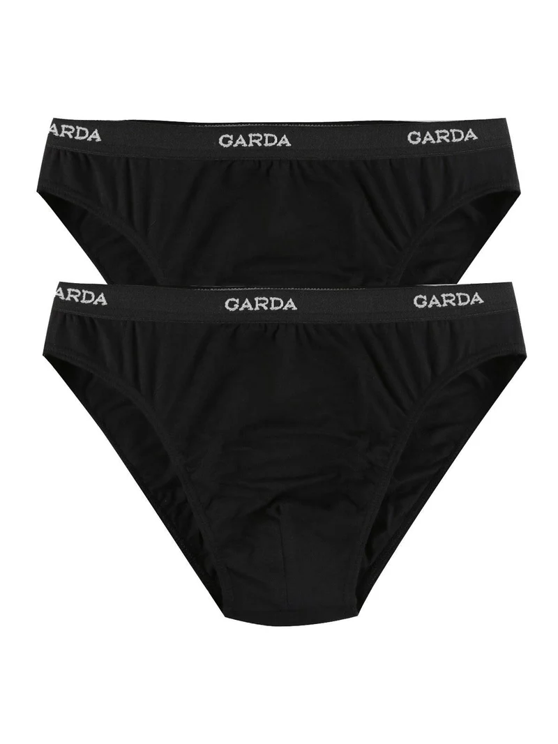 Slip uomo in cotone CONFEZIONE 2 PEZZI - nero