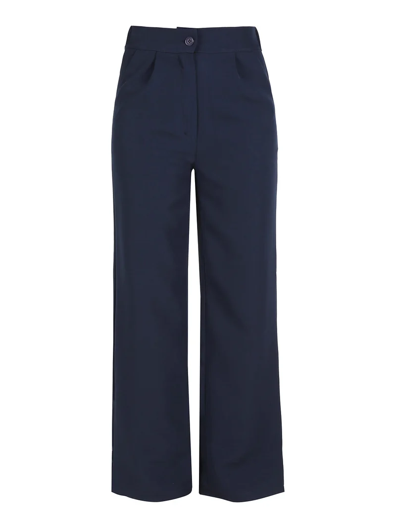 Completo da donna oversize con blazer e pantalone - blu scuro