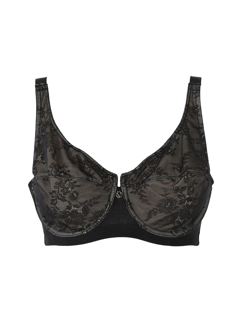 DR12C Reggiseno donna sfoderato con ferretto coppa C - nero